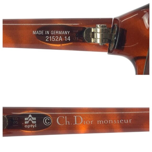 Christian Dior Vintage Brown Gold Silver Hardware Plastic 2152 a 14 Sunglasses main image 7
